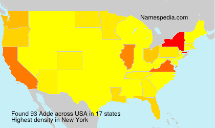Surname Adde in USA Surname Adde in USA