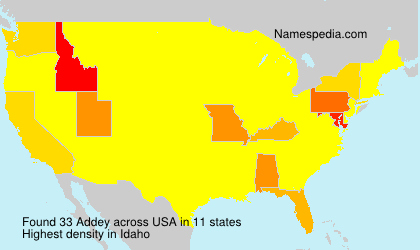 Surname Addey in USA Surname Addey in USA