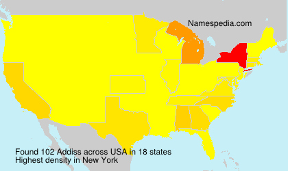 Surname Addiss in USA Surname Addiss in USA