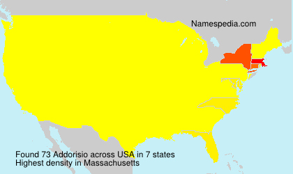 Surname Addorisio in USA Surname Addorisio in USA