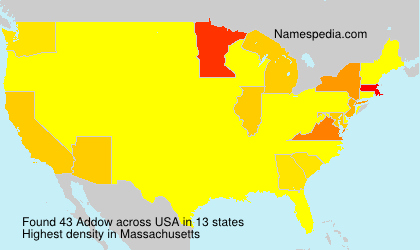 Surname Addow in USA Surname Addow in USA