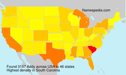 Surname Addy in USA Surname Addy in USA
