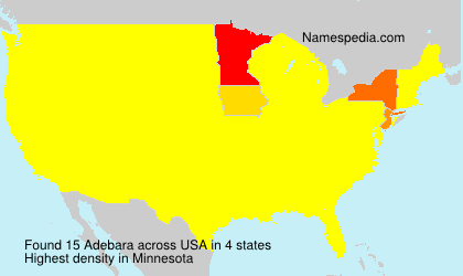 Surname Adebara in USA Surname Adebara in USA