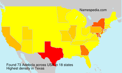 Surname Adebola in USA Surname Adebola in USA