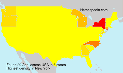 Surname Adei in USA Surname Adei in USA
