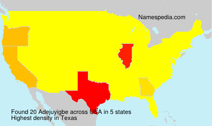 Surname Adejuyigbe in USA Surname Adejuyigbe in USA