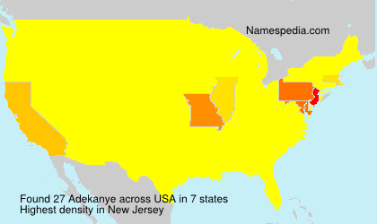 Surname Adekanye in USA Surname Adekanye in USA