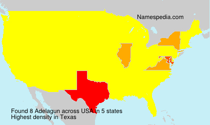 Surname Adelagun in USA Surname Adelagun in USA
