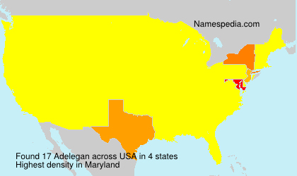 Surname Adelegan in USA Surname Adelegan in USA