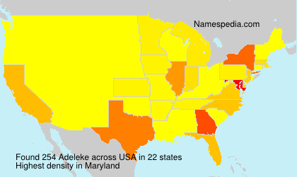 Surname Adeleke in USA Surname Adeleke in USA