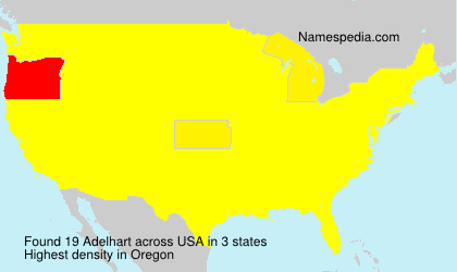 Surname Adelhart in USA Surname Adelhart in USA