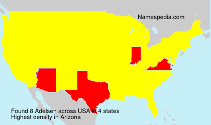 Surname Adelsen in USA Surname Adelsen in USA
