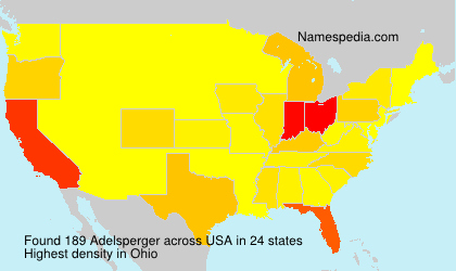 Surname Adelsperger in USA Surname Adelsperger in USA