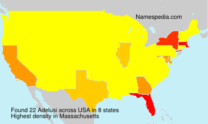 Surname Adelusi in USA Surname Adelusi in USA