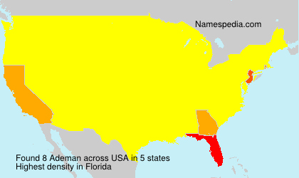 Surname Ademan in USA Surname Ademan in USA