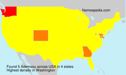 Surname Ademasu in USA Surname Ademasu in USA