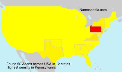 Surname Adens in USA Surname Adens in USA