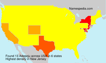 Surname Adepeju in USA Surname Adepeju in USA