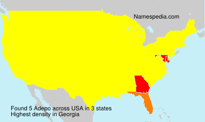 Surname Adepo in USA Surname Adepo in USA
