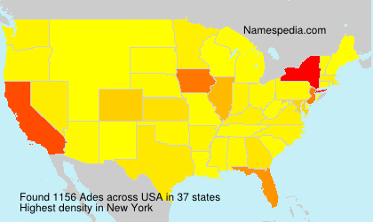 Surname Ades in USA Surname Ades in USA