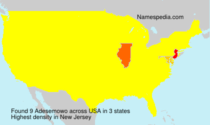 Surname Adesemowo in USA Surname Adesemowo in USA