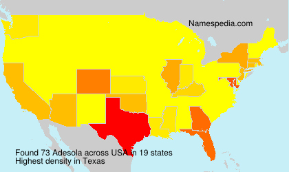 Surname Adesola in USA Surname Adesola in USA