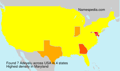 Surname Adeyelu in USA Surname Adeyelu in USA