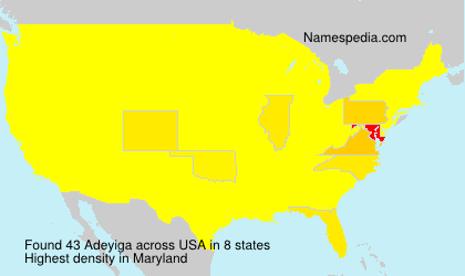 Surname Adeyiga in USA Surname Adeyiga in USA
