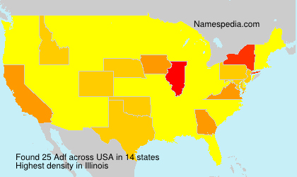 Surname Adf in USA Surname Adf in USA