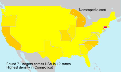 Surname Adgers in USA Surname Adgers in USA
