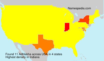 Surname Adhlakha in USA Surname Adhlakha in USA