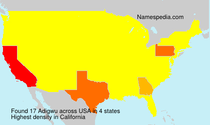 Surname Adigwu in USA Surname Adigwu in USA
