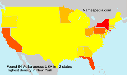 Surname Adika in USA Surname Adika in USA