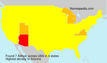 Surname Adilyar in USA Surname Adilyar in USA