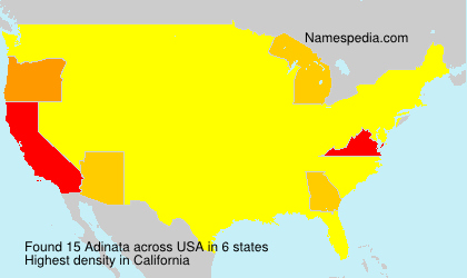 Surname Adinata in USA Surname Adinata in USA