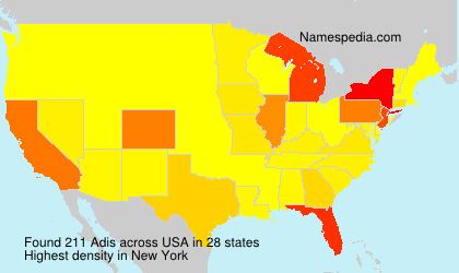 Surname Adis in USA Surname Adis in USA