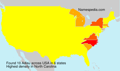 Surname Adisu in USA Surname Adisu in USA