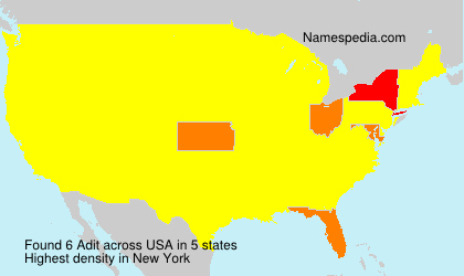 Surname Adit in USA Surname Adit in USA