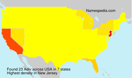 Surname Adiv in USA Surname Adiv in USA