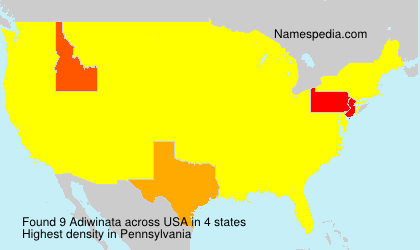 Surname Adiwinata in USA Surname Adiwinata in USA