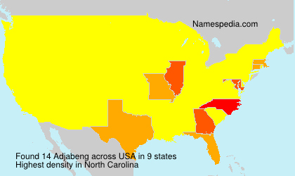 Surname Adjabeng in USA Surname Adjabeng in USA