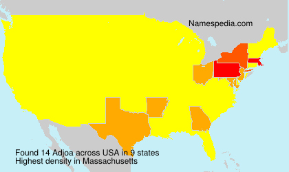 Surname Adjoa in USA Surname Adjoa in USA