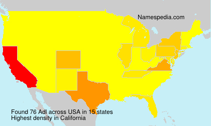 Surname Adl in USA Surname Adl in USA
