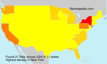Surname Adla in USA Surname Adla in USA
