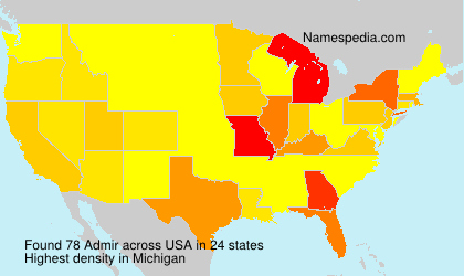 Surname Admir in USA Surname Admir in USA