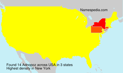 Surname Adnopoz in USA Surname Adnopoz in USA