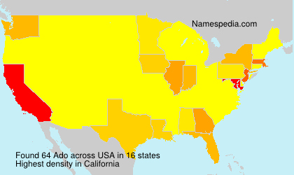 Surname Ado in USA Surname Ado in USA