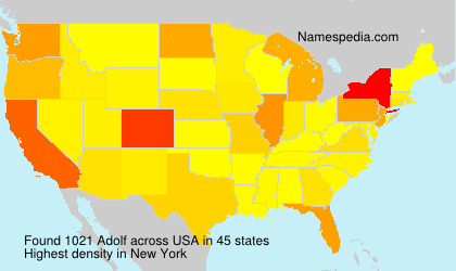 Surname Adolf in USA Surname Adolf in USA