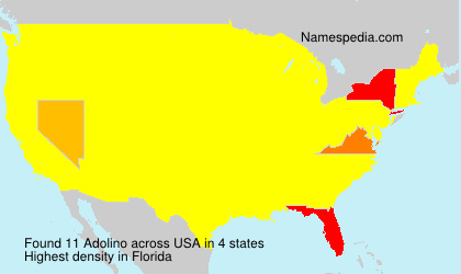 Surname Adolino in USA Surname Adolino in USA