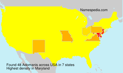 Surname Adomanis in USA Surname Adomanis in USA